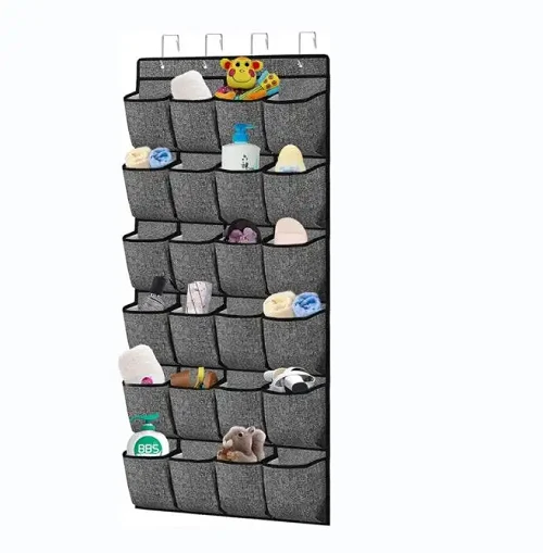 Over the Hanging Storage Door Shoe Organizer Over the Hanging Storage Door Shoe Organizer